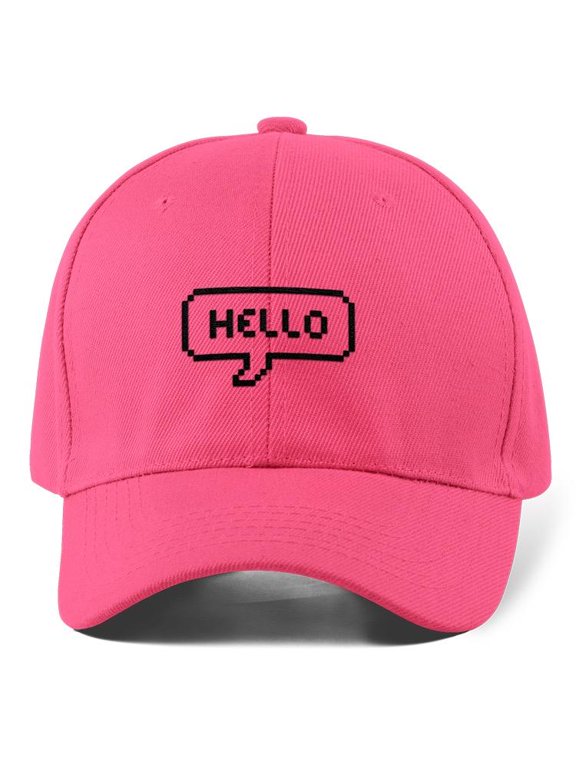 Pixelart Hello Text Word Hat  -Image by Shutterstock,  Small