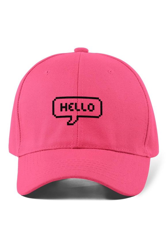 Pixelart Hello Text Word Hat  -Image by Shutterstock,  Small