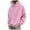 Pink, variant on Mens Oversized Hoodie Baggy Pullover Hoodie Plain Casual Hooded Sweatshirts Long Sleeve Sweater Plus Size Fall Winter Drawstring Hoody with Front Pocket Outdoor Hooded Top Sportswear