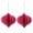 Arabesque Pink, variant on Shaped Paper Ornaments Set of 2
