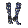 thumbnail image 5 of Lsque Astronaut Corgi Printed Crew Socks Men's Women's LightWeight Thin Casual Calf Socks ,Knee High Socks,Cotton Socks, 5 of 9