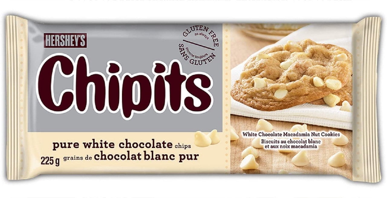 Hershey's Chipits, Chocolate Chips, Pure White Chocolate, 225g/7.9 oz