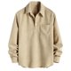 thumbnail image 1 of Ceisia Men Casual Color Block Half Zipper Lapel Pullover Long Sleeve Gift Fashion Daily Outdoor Athletic Casualwear Top, 1 of 7