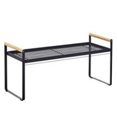 thumbnail image 2 of Estante de almacenamiento BuyWeek para gabinete de hierro y madera, 2 of 12