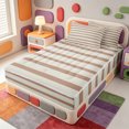 thumbnail image 2 of Erosebridal Mid-Century Lines Zipper Full Size Comforter Sets with Fitted Sheet and 2 Pillowcases,Modern Geometric Pattern Zipper Bedding Set,Light Gray Reversible,4pcs, 2 of 7
