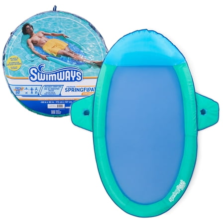 SwimWays Spring Pool Float Premium Suncatcher, Inflatable Pool Lounger - Adult