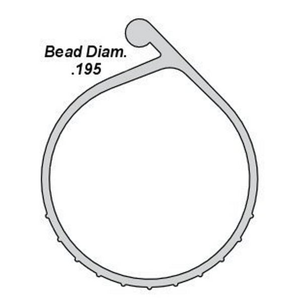 69 Top Garage door bottom seal p end 