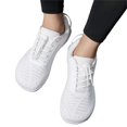 thumbnail image 4 of UDAUDU Walking Shoes Women Orthopedic 2026 Comfortable Lace-up Sneakers Arch Support Breathable Non Slip Slip On Tennis Running Shoes White US 7, 4 of 9