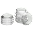 thumbnail image 1 of Uxcell 12pcs Tapones para puertas Protectores de pared silenciosos 1.2" Autoadhesivos reutilizables de goma clara, redondos y planos, 1 of 5