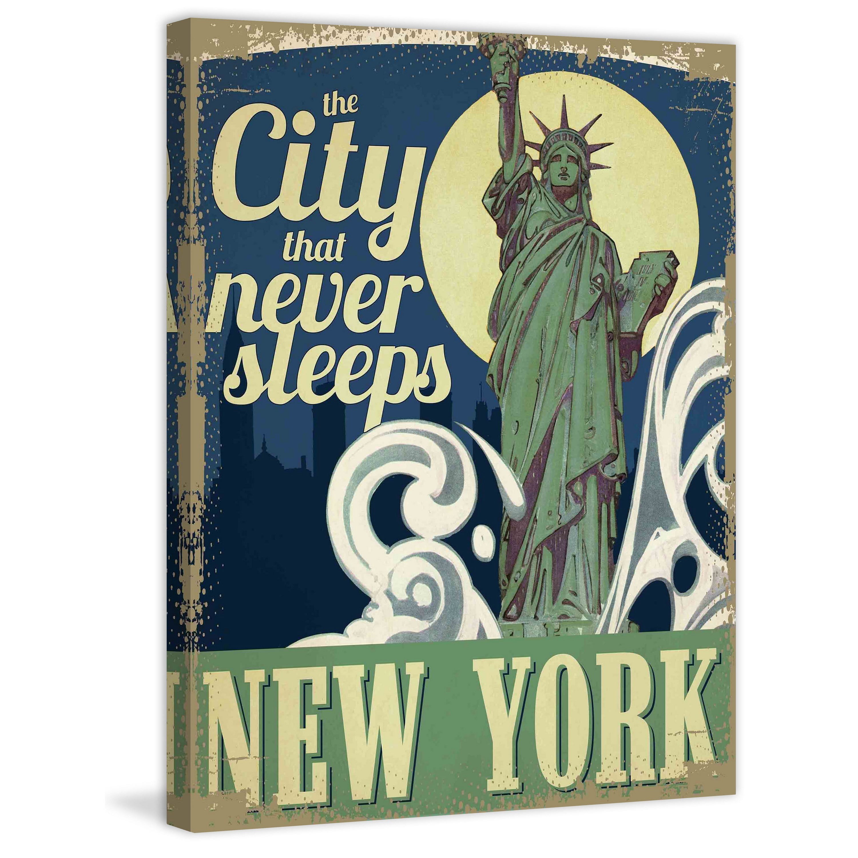 Marmont Hill "The City that Never Sleeps" Painting Print on Canvas