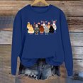 thumbnail image 2 of WEAIXIMIUNG Sweatshirts à Col Rond Graphiques pour Femmes Pull à Capuche Imprimé Lettre Col Rond pour Automne & Hiver, 2 of 3
