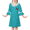 Pale Green, variant on Sunny Fashion Girls Dress Lace Trim Bell Sleeve Cherry Applique Pearl A-Line Casual 3 Years