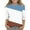 Blue, variant on Shirt for Girls 12-14 Crew Neck Tshirts for Teen Girl 3/4 Length Sleeve Girls Tops Color Blocking Patchwork Top Blouse for Girls 8-10