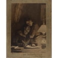 thumbnail image 2 of Pascal-Adolphe-Jean Dagnan-Bouveret 15x18 Gold Ornate Wood Frame and Double Matted Museum Art Print Titled - Always Love, Still Love (1886), 2 of 4