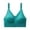 Green, variant on Womens Zip Front Sports Bras Adjustable Straps Wireless Bras Active Yoga Sports Bras