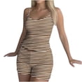 thumbnail image 6 of THDHVS Pajamas for Women Set,Womens Pajama Sets,Women Print Lapel Shirt and Shorts Set with Pockets for Beach Vacation Wear Casual Comfortable 2 Piece OutFits Coffee S, 6 of 7