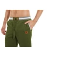 thumbnail image 4 of QPNGRP Mens Shorts Casual Adjustable Drawstring Elastic Waist Slim Shorts Armygreen 34, 4 of 8