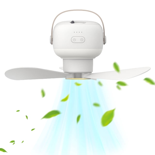 Ventilador para Eléctrico Acampar Con LED Recargable La Habitación Del