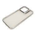 thumbnail image 3 of Funda magnética para teléfono Funda delgada para teléfono a prueba de golpes con protector de lente de cámara Pata de cabra Funda protectora dura para PC de alta transparencia Plata para iPhone 14, 3 of 5