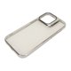 thumbnail image 3 of Funda magnética para teléfono, delgada, a prueba de golpes, con protector de lente de cámara, soporte, funda protectora rígida de PC de alta transparencia, color plateado para iPhone 14, 3 of 5