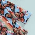 thumbnail image 7 of Bagilaanoe Toddler Baby Girl One-Piece Swimsuit Butterfly Print Long Sleeve Zipper Rashguard Swimwear 6M 12M 18M 24M 3T 4T Kids Ruffle Bathing Suit, 7 of 7
