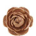 thumbnail image 3 of CPDD 12 Pieces Handmade Burlap Rose Flowers for Wedding Decoration DIY Craft Making Az041s1p12f -, 3 of 5