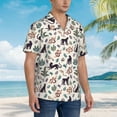 thumbnail image 3 of Balery Black Cat And Snake Camisas hawaianas de manga corta para hombre, camisas playeras de corte holgado, camisas de vacaciones con botones,Medium, 3 of 7