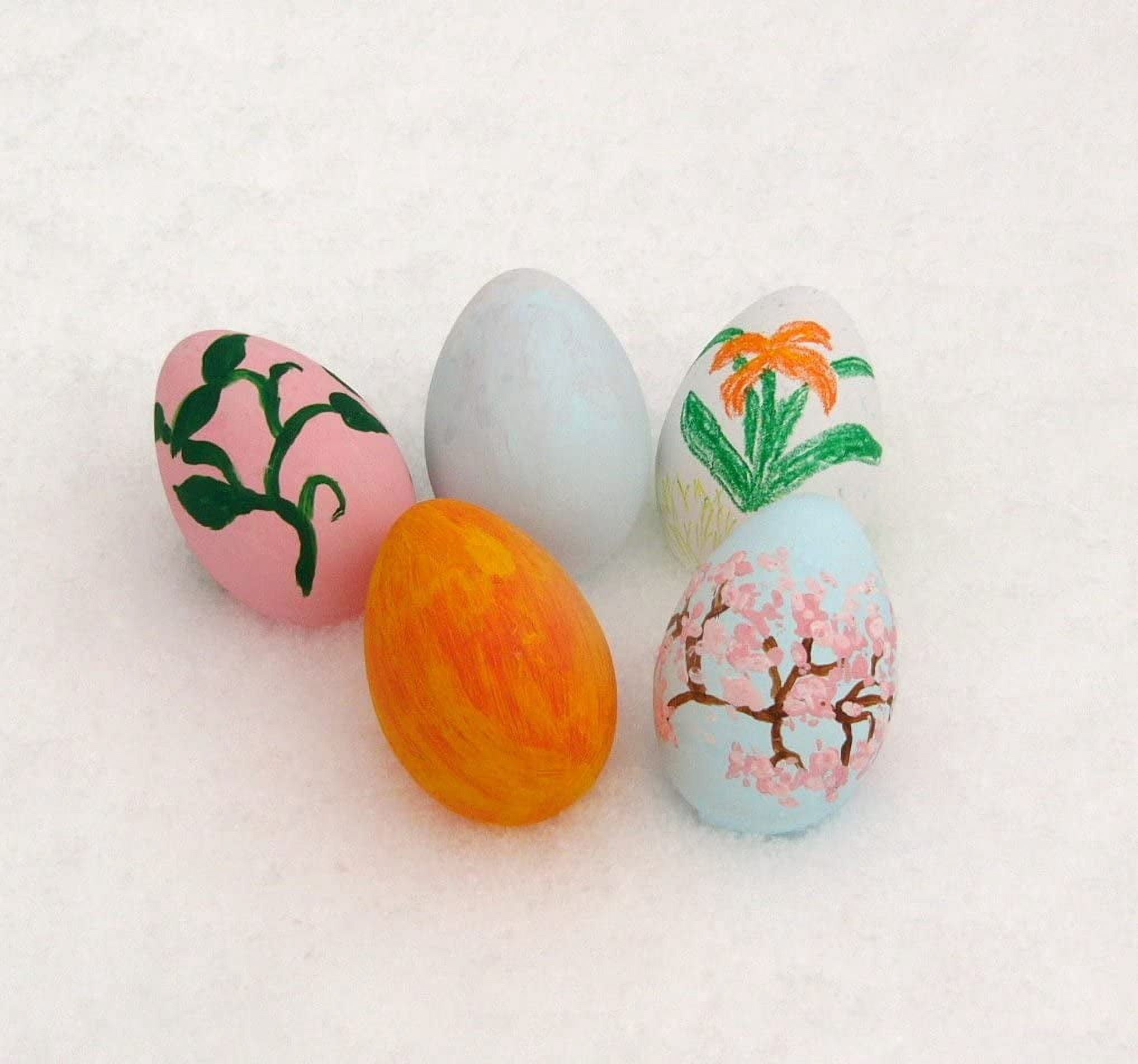Dyeable Decorating Faux Fake Easter Eggs, 24-Pack