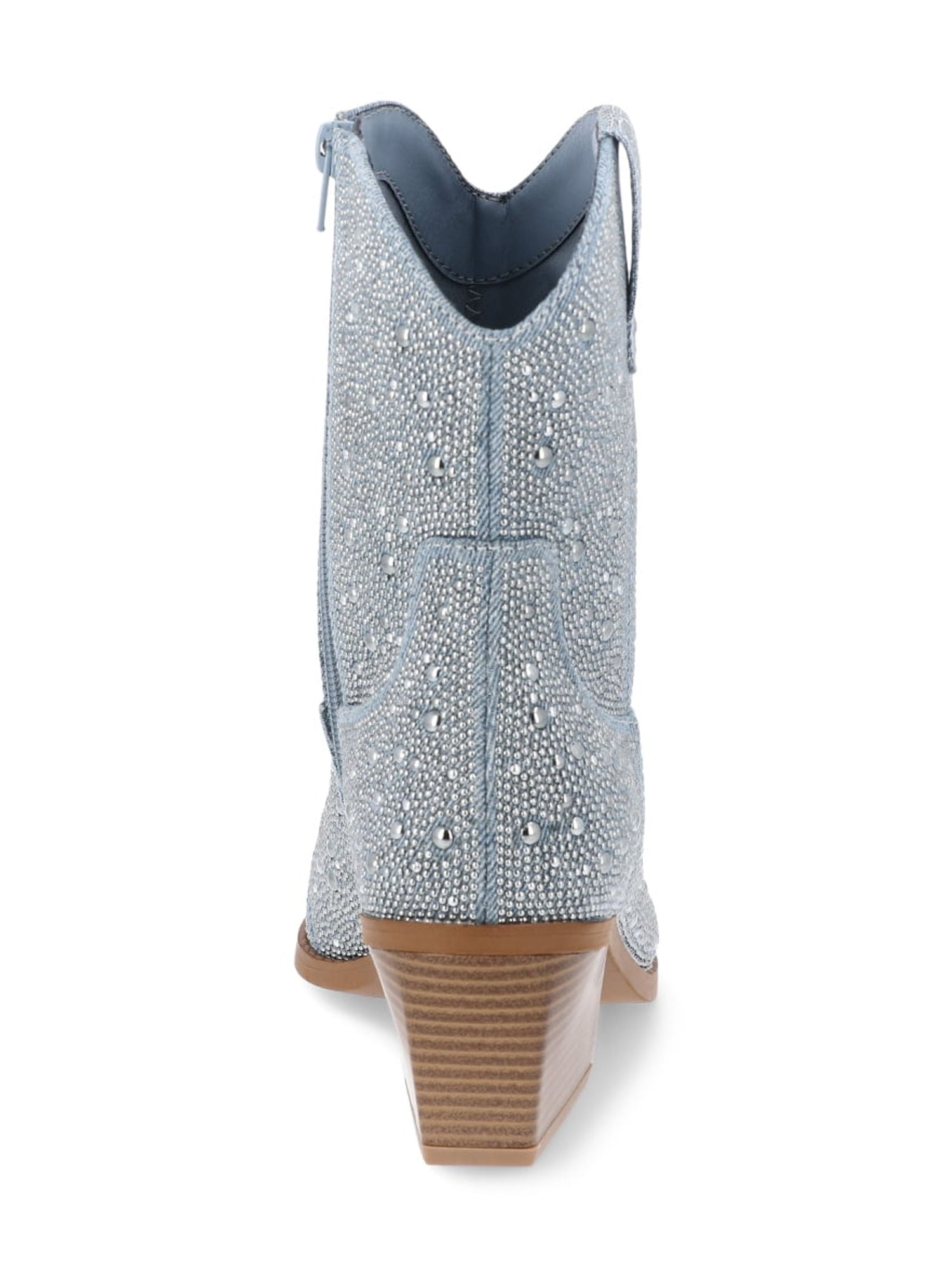 Madden NYC Women's Denim Bling Short Cowboy Boots, Sizes 6-11