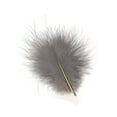 thumbnail image 1 of TURKEY MARABOU FEATHERS 1-4" - Grey, 1 of 1