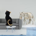 thumbnail image 2 of Figura de gato, , estatua, estante, adorno de escritorio, escultura de animal de madera tallada a mano, decoración creativa de resina, adecuad, 2 of 8