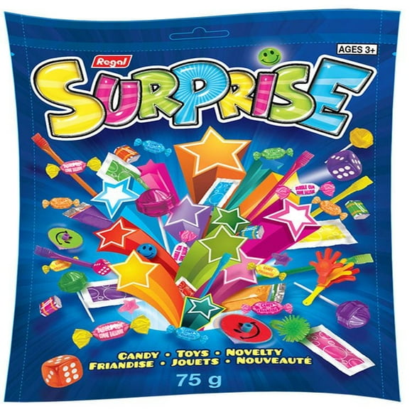 Sac Surprise Regal Confections - 75g - Bonbons, Jouets, Nouveautés