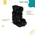 thumbnail image 3 of Amulay Autoasiento Booster con ISOFIX Grupo 1-2-3 &ndash; Silla de Seguridad Convertible para Beb&eacute; y Ni&ntilde;o, Reclinable y Ergon&oacute;mica - Color Negro Y Gris, 3 of 9