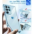thumbnail image 5 of LeYi for Samsung Galaxy S24 Ultra 5G Case: Soft Cute Shockproof Slim Phone Cover with Screen Protector [2 Pcs] - Heart Funda Para Samsung Galaxy S24Ultra 5G Samsung Galaxy S24Ultra 5G, Blue, 5 of 7