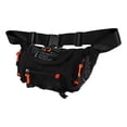 thumbnail image 4 of Riñonera de gran capacidad para hombre, impermeable, con un solo hombro, para deportes al aire libre, ciclismo y montañismo, color negro, 4 of 14