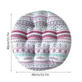 thumbnail image 7 of LHWEN Painted Thickened Chair Cushion for Hip Soft Square Lattice Cotton Seat Pad for Home Car Coccyx Sciatica Back Comfortable Polyester Fiber Pearl Cotton Filling 15.7x15.7x3.15 Inches Machine, 7 of 7