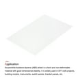 thumbnail image 3 of Uxcell Hoja de Plástico ABS 12"x8"x0.02" Hojas de Estireno ABS para Construcción de Modelos Manualidades Panel Blanco, 3 of 6