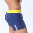 thumbnail image 4 of Kakii Mens Basic Classic Swim Briefs Padded Bikini Swimwear Triangle Swimsuit Bikini Bottoms Low Rise, 4 of 8