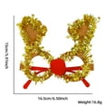 thumbnail image 2 of Yoyauz Christmas Glasses Glitter Party Glasses Frame Costume Glasses Creative Fun Glasses Reindeer Antlers Santa Claus Christmas Christmas Party Photo Pavilion Holiday New Year Decorations, 2 of 6