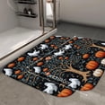 thumbnail image 2 of 1pc Halloween Pattern Absorbent Non-Slip Bathroom Thickened Flannel Rug Decor,Soft,Quick Drying,Suitable For Indoor/outdoor Use,Bathrooms,Bedrooms,Kitchens,Terrace,Laundry Rooms,16"x24", 2 of 9