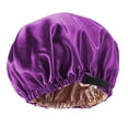 thumbnail image 4 of Gorro de Sueño Sunnimix para mujer de seda elástica púrpura, 4 of 8