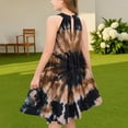 thumbnail image 4 of Robes d'Été Décontractées Robe d'Été Décontractée Filles Col Rond Sans Manches Robe Patchwork Robe Ludique Confortable Robe d'Été Décontractée Robes d'Été Mignonnes Robes d'Été Filles Robes d'Été, 4 of 6