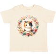 thumbnail image 3 of Inktastic Calico Kitten Cat Lover Wreath Girls Toddler T-Shirt, 3 of 5