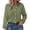 Green, variant on 2026 Spring Summer Cotton Linen Shirt for Women Lapel Long Sleeve Pleated Belt Loose Fit Solid Color Casual Blouse for Daily Beach Work Lavender L by Duoif