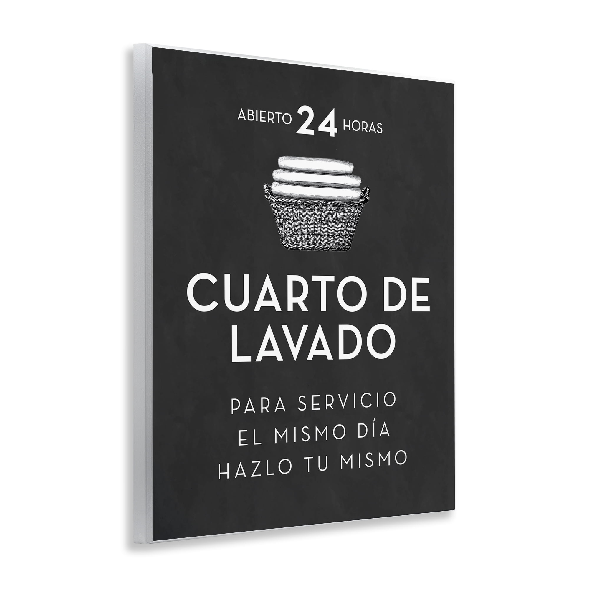 Stupell Industries Publicidad Día de Lavandería, Negro Bath & Laundry Painting Unframed Art Print Wall Art, 11 x 14