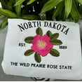 thumbnail image 2 of Embroidered North Dakota Wild Prairie Rose State Sweatshirt, 2 of 5