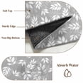 thumbnail image 6 of 2'x6' Rug Runners for Hallways Kitchen, Gray Leaves Non Slip Entryway Beside Floor Carpet Runner, Vintage Farmhouse Pastoral Aesthetic Plants Washable Laundry Room Bedroom Throw Rugs Mat, 6 of 8
