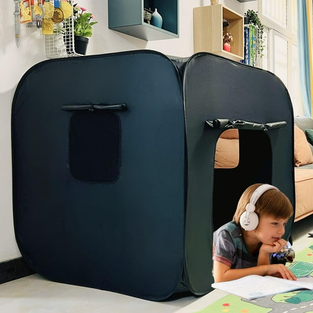 lukidoki Tente Sensorielle pour Enfants avec Autisme, TDAH, SPD - Certification CPC, Cachette d'Angle Occultante, Aide les Enfants et les Adultes à Se Détendre et Réduire l'Anxiété - Pop-up Autistique