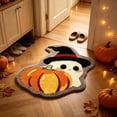 thumbnail image 4 of Twfbrm Halloween Ghost Shaped Bathroom Rugs, 18x28 Inch Water Absorbent Bath Mat with Non-Slip Backing, Decorative Entryway Carpet for Home, Bedroom, Halloween Decoration, 4 of 6