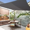 thumbnail image 3 of TOPLUS Sonnensegel Sonnenschutz Garten Balkon Wetterschutz wasserabweisend Rechteckig 420D PES UV-Schutz para jardín al aire libre (2 * 3m, Gris), 3 of 3
